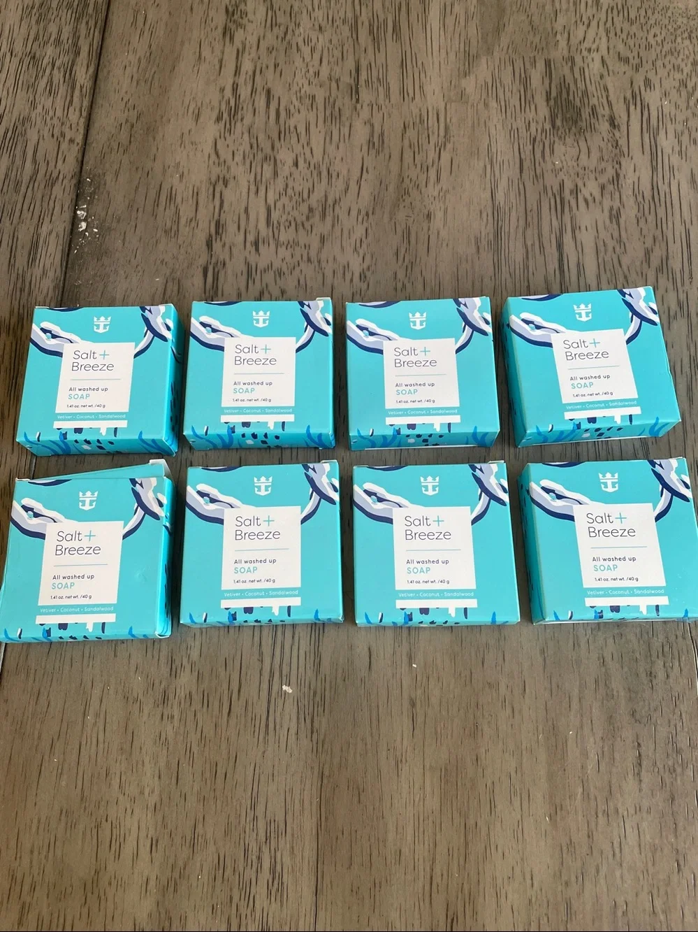 Set of 8 Royal Caribbean Salt+Breeze Travel Soap